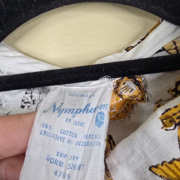 Vintage Print Short Sleeve Dress - Picture 5 of 7